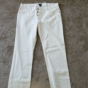 H&M mens white pants